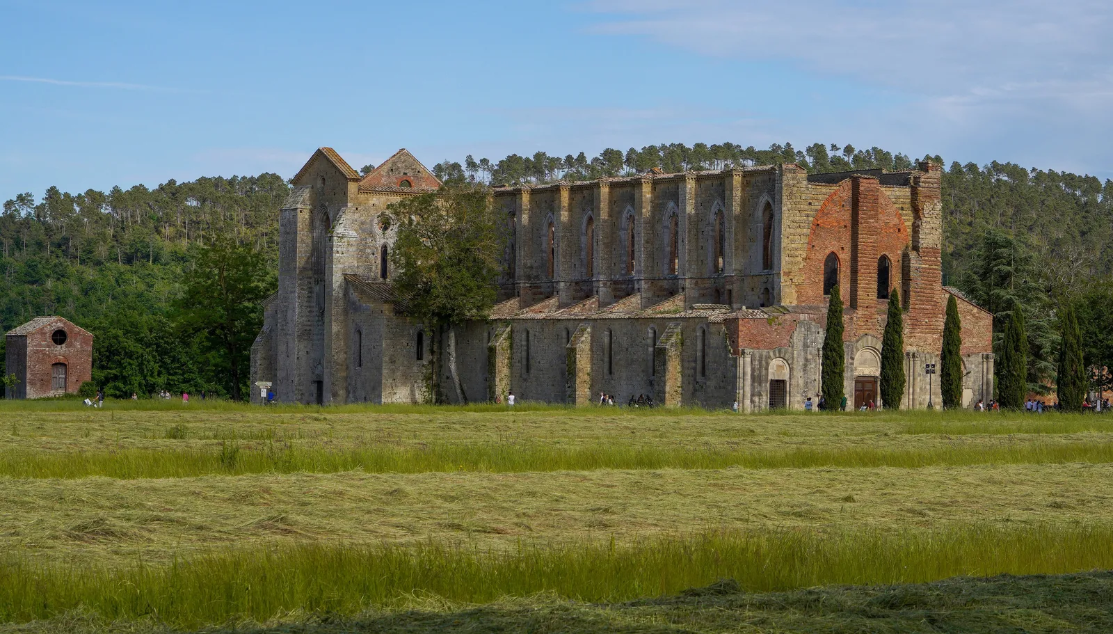 L’Abbazia di San Galgano nella piana della Merse